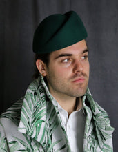Load image into Gallery viewer, Max Alexander Pill Box Hat - Emerald