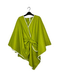 Plain Poncho - Lime
