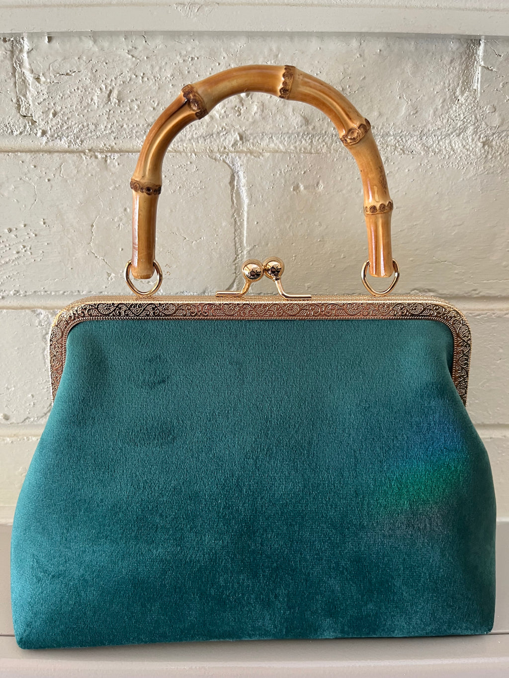 Brown Bird Kisslock Bag