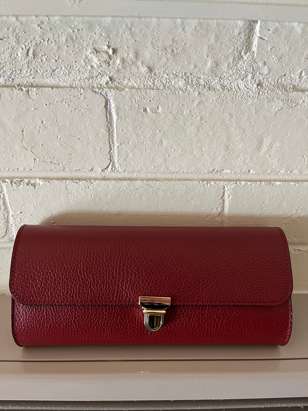 Cylinder Chain Bag - Bordeaux