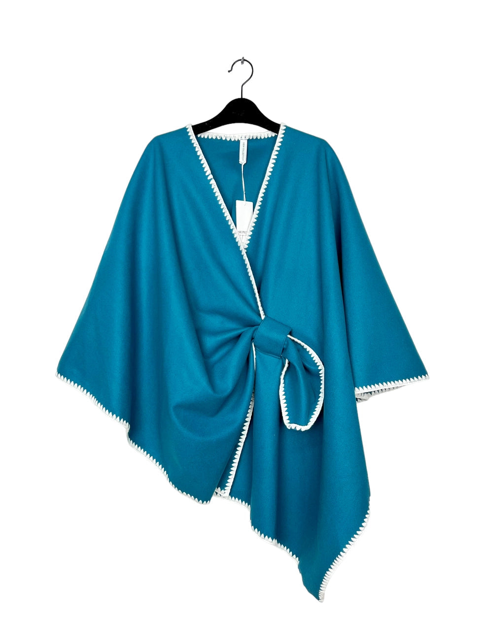 Plain Poncho - Teal
