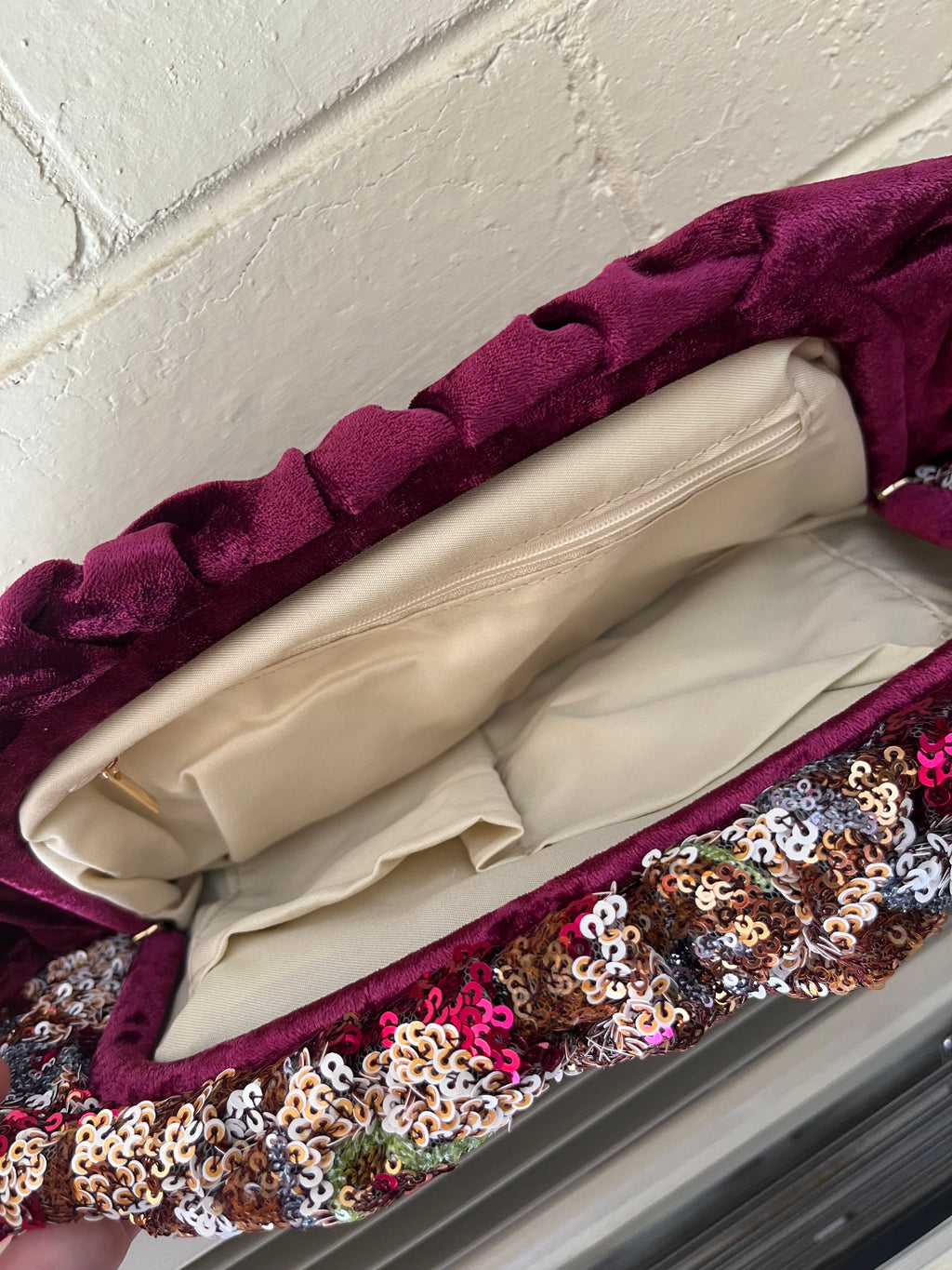 Kaleidoscope Velvet Clutch