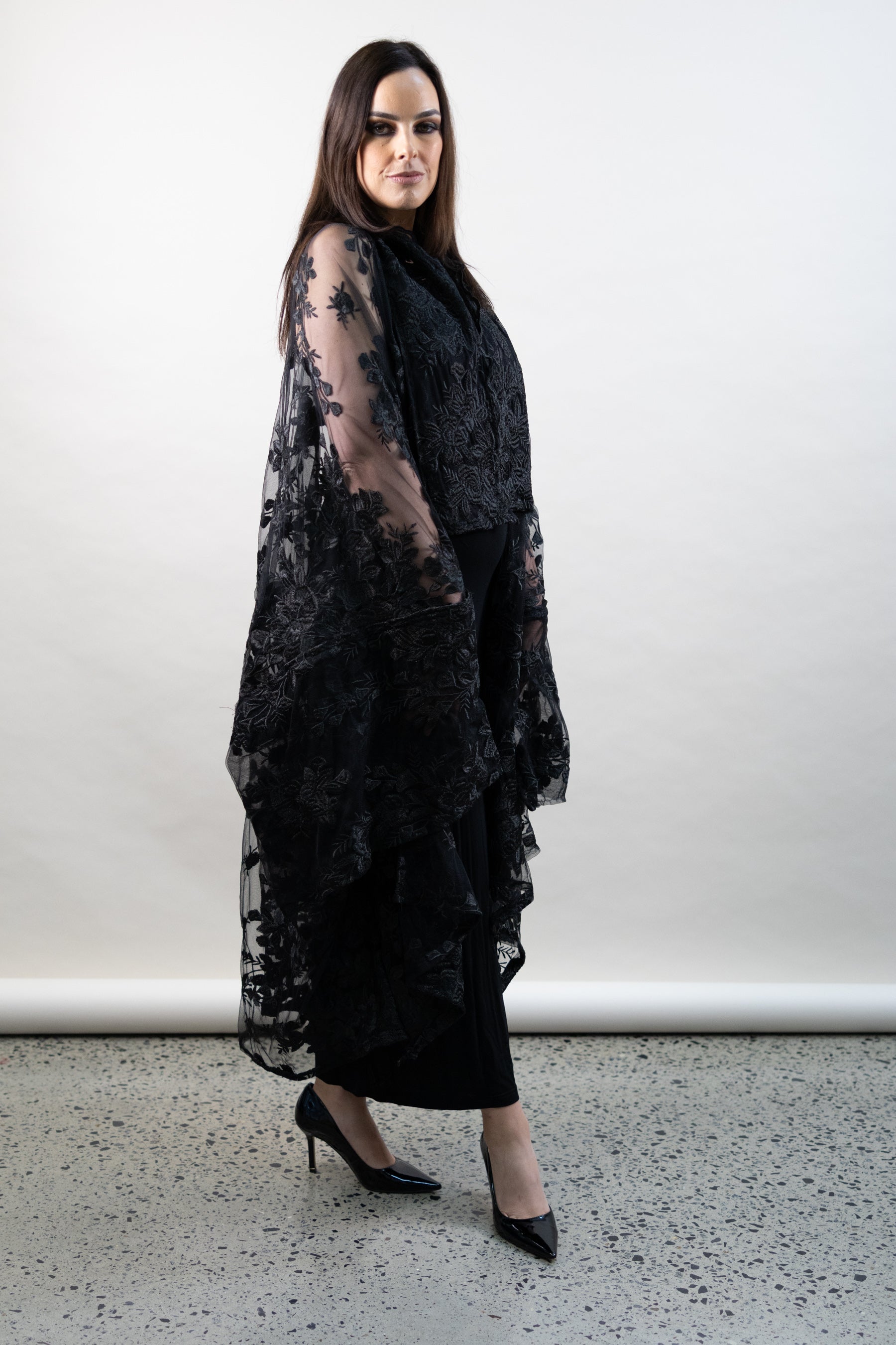 Midnight Lace Kimono