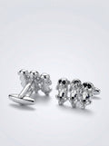 MP 3 Monkeys Cufflinks - Silver
