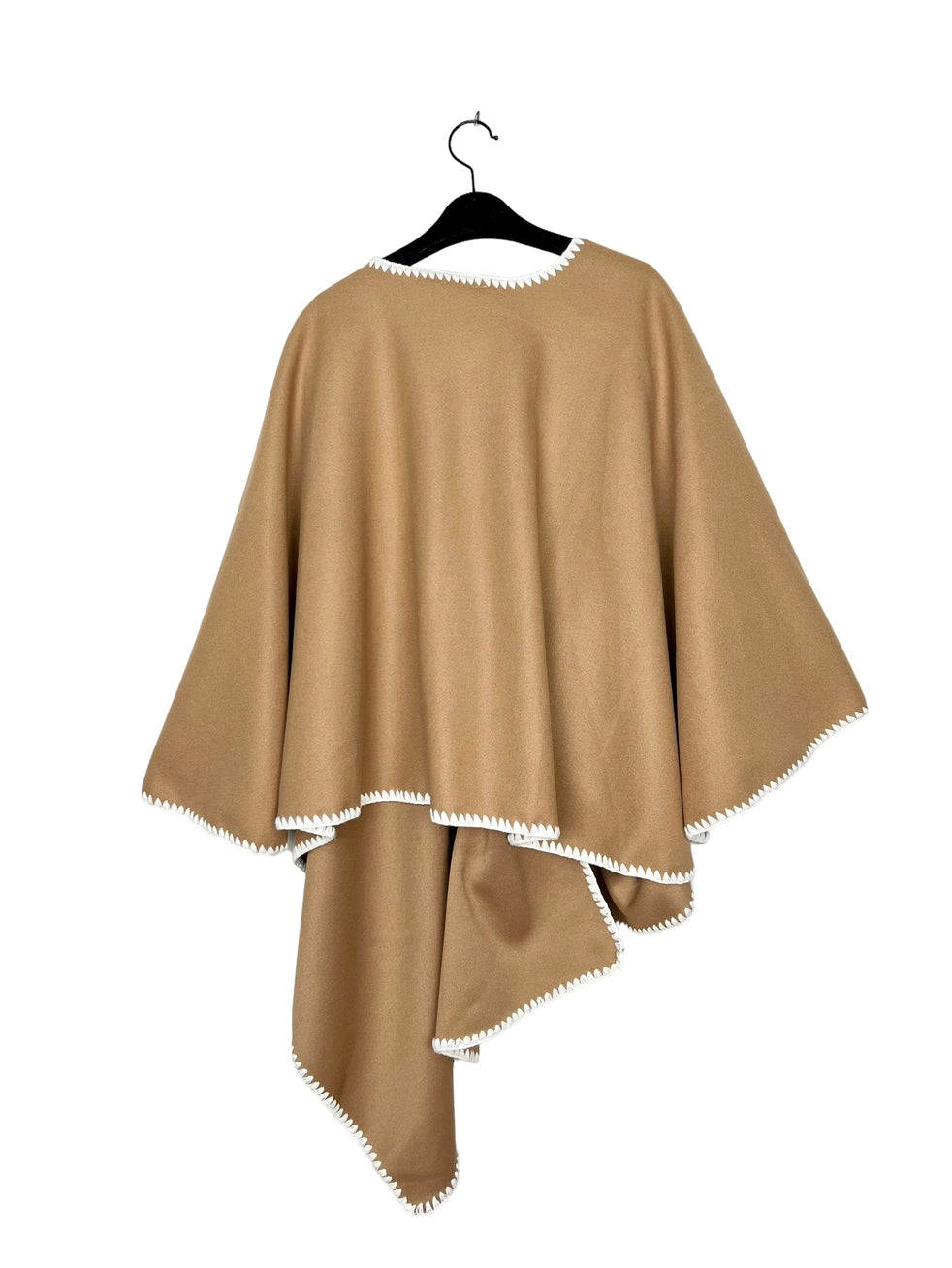 Plain Poncho - Tan