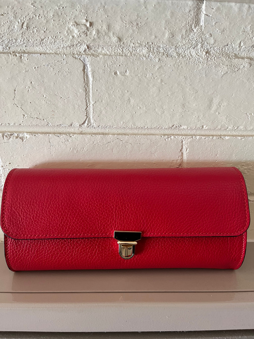 Cylinder Chain Bag - Red