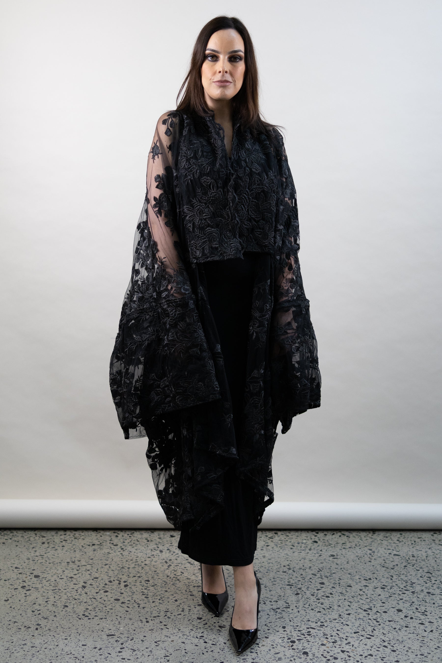 Midnight Lace Kimono