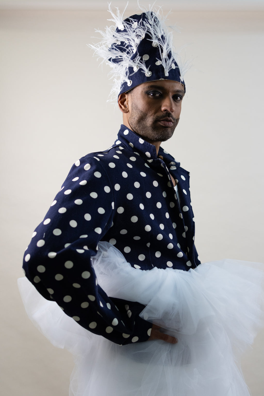 Ostrich Feather Bishops Hat