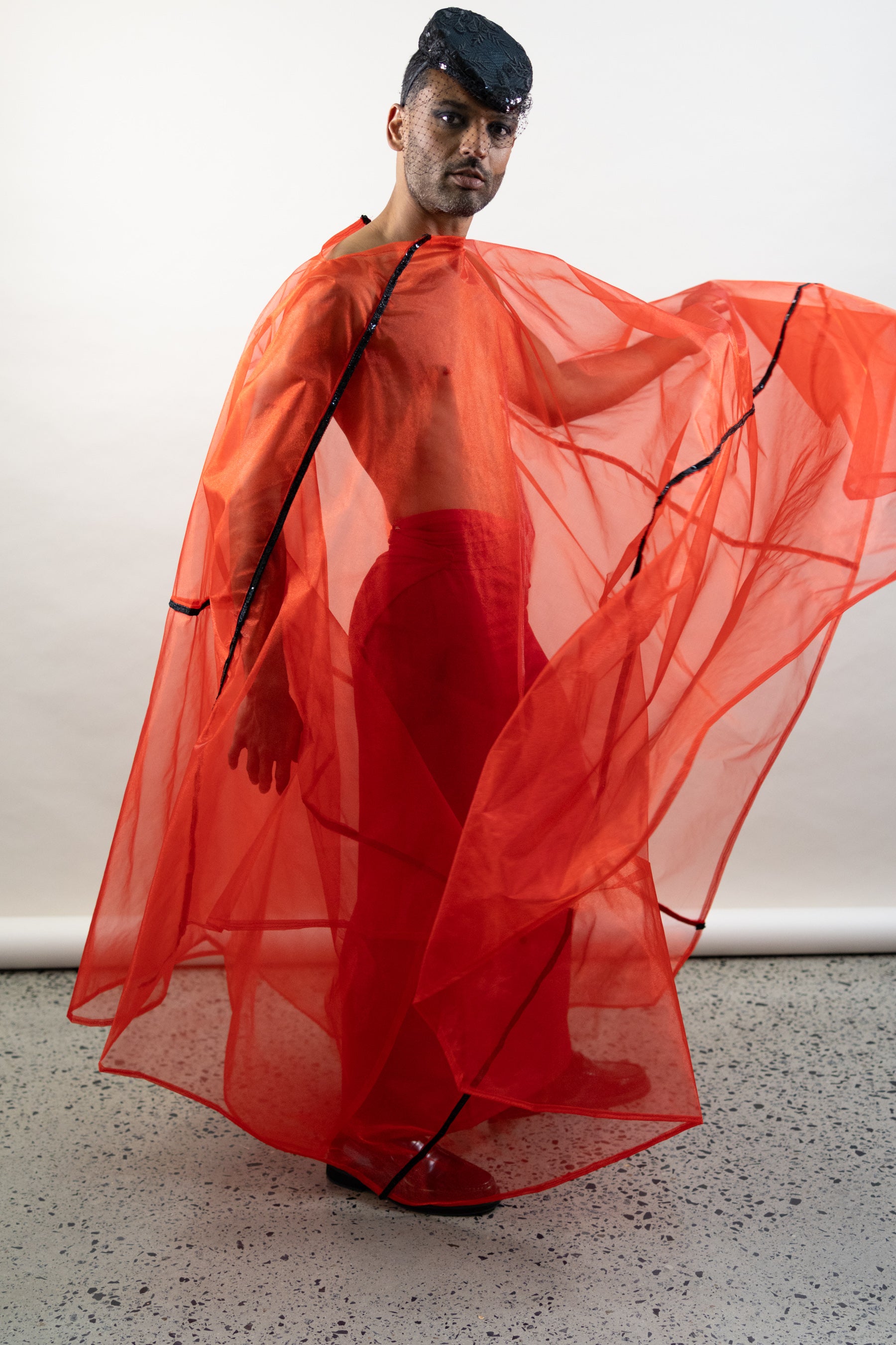 Organza Poncho