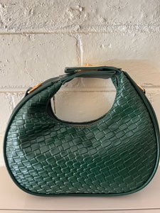 Woven Jellybean bag Green