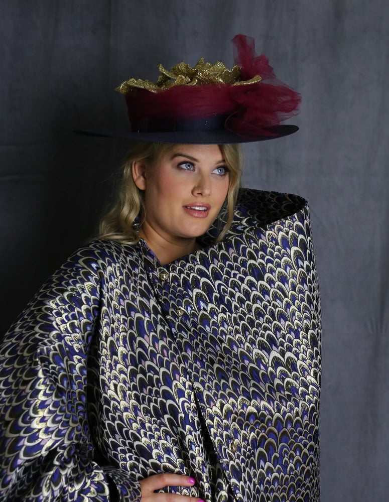 Butterflies in Gold Boater