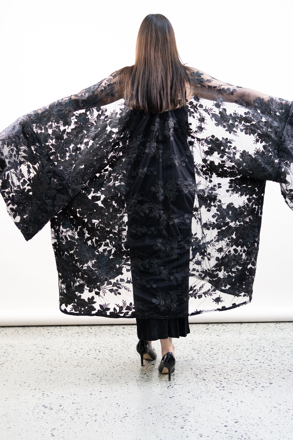 Midnight Lace Kimono