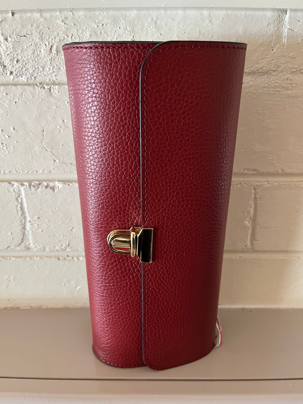 Cylinder Chain Bag - Bordeaux