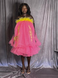 Feathers and Frou Frou Dress