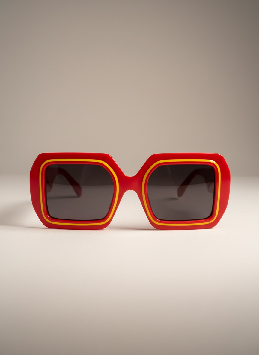 Malcolm Paull 'Dee-lite' Sunglasses - Red