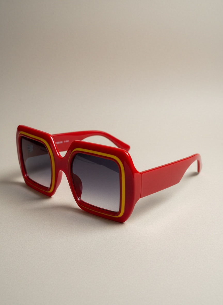 Malcolm Paull 'Dee-lite' Sunglasses - Red