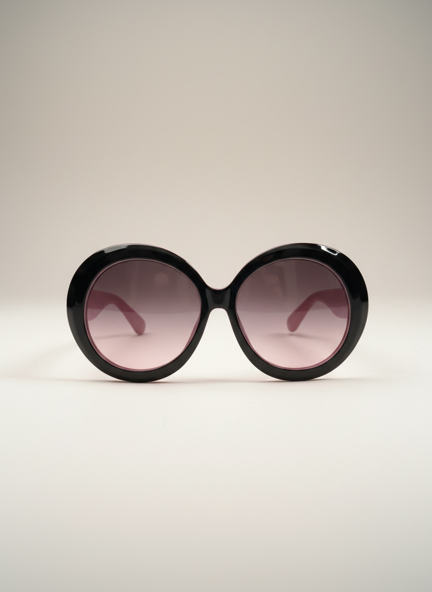 Malcolm Paull 'Maria' Sunglasses - Black/Pink
