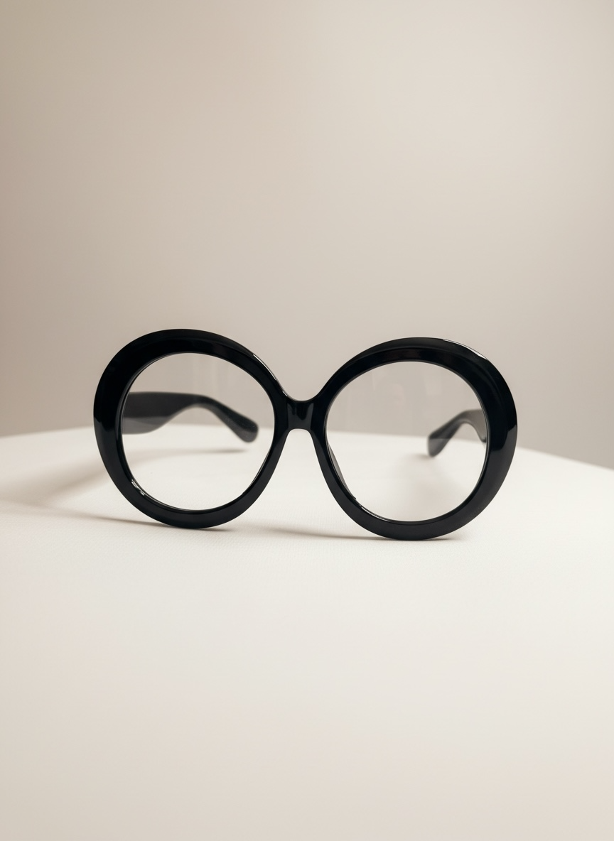 Malcolm Paull 'Maria' Sunglasses - Black/Clear Lens