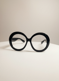 Malcolm Paull 'Maria' Sunglasses - Black/Clear Lens
