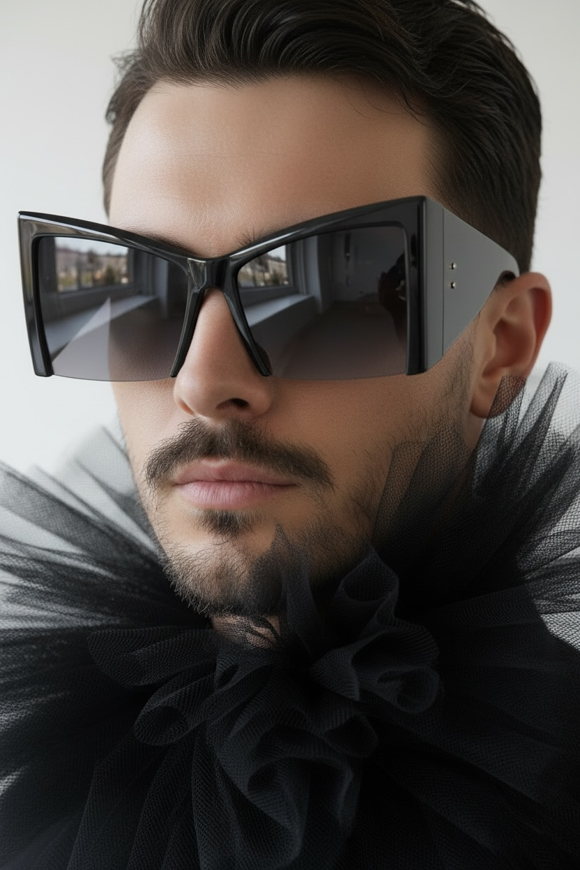 Malcolm Paull 'Grace' Sunglasses - Black