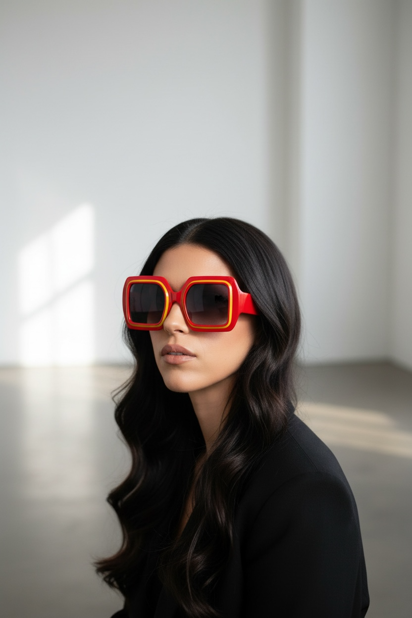 Malcolm Paull 'Dee-lite' Sunglasses - Red