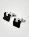 MP Black Square Tab Cufflinks