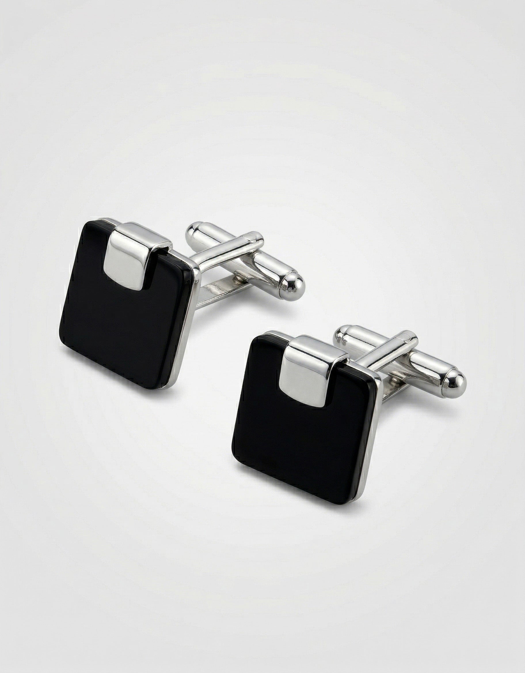 MP Black Square Tab Cufflinks