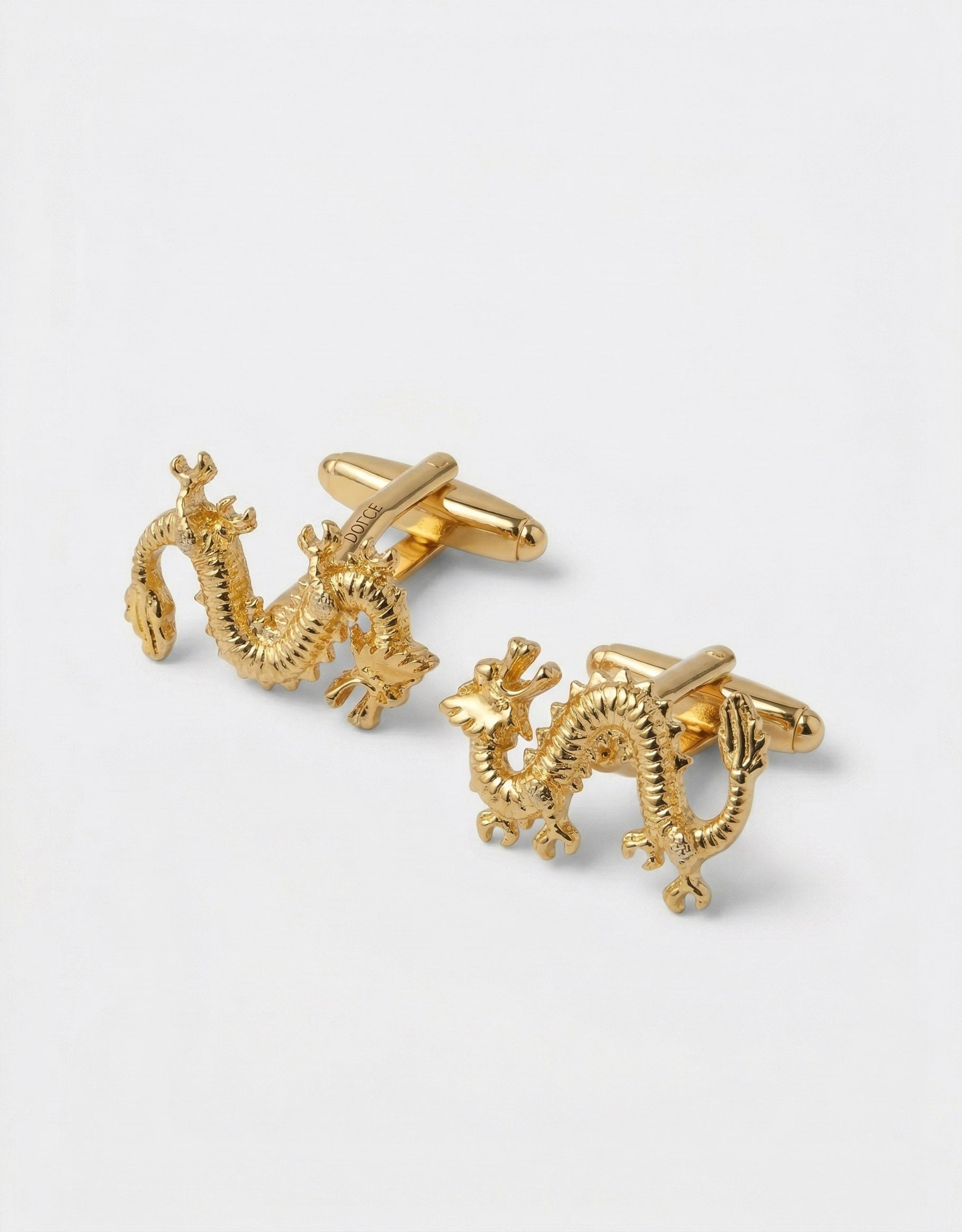 MP Chinese Dragon Cufflinks - Gold