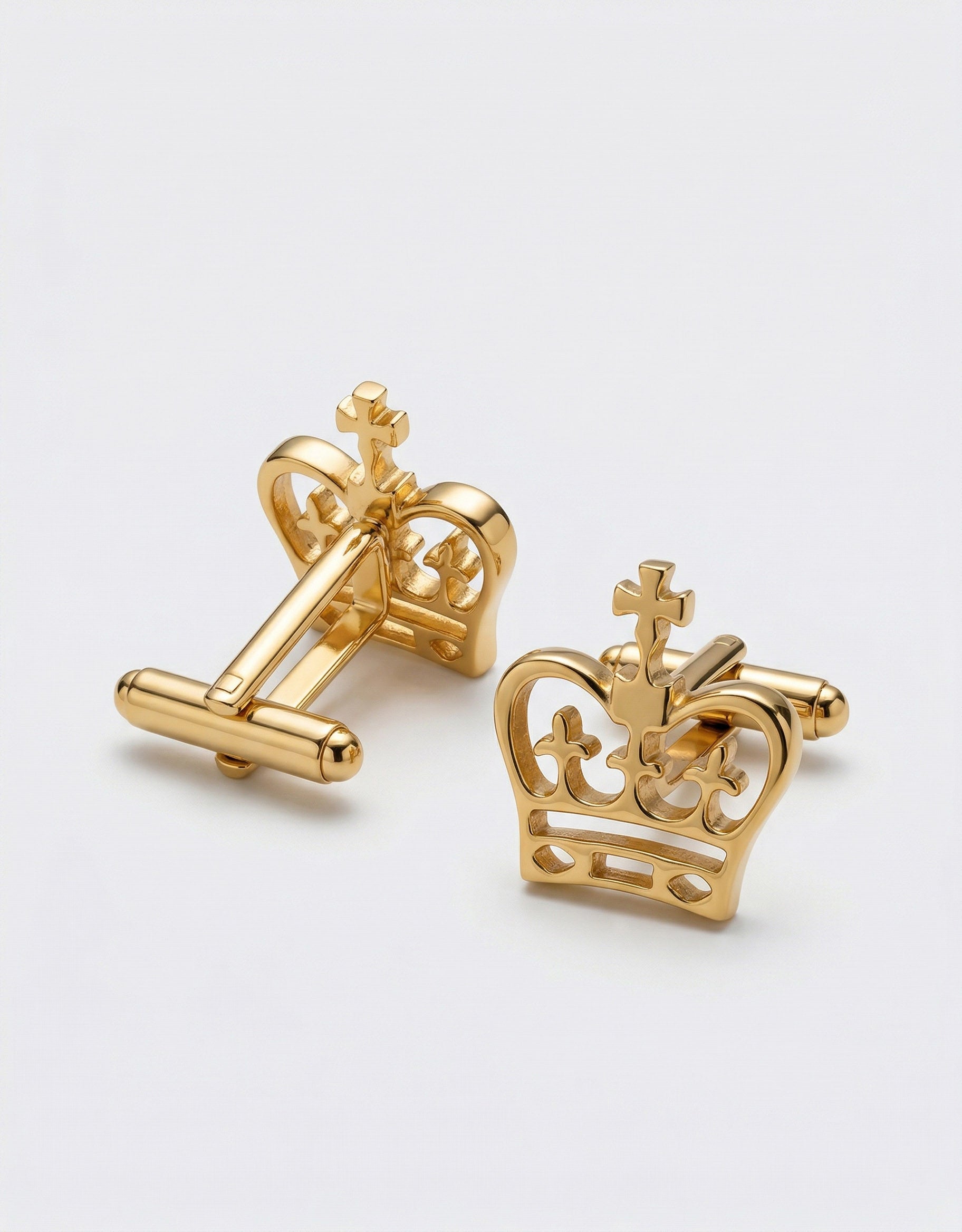 MP Crown Cufflinks - Gold