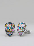 MP Day of the Dead Skull Cufflinks