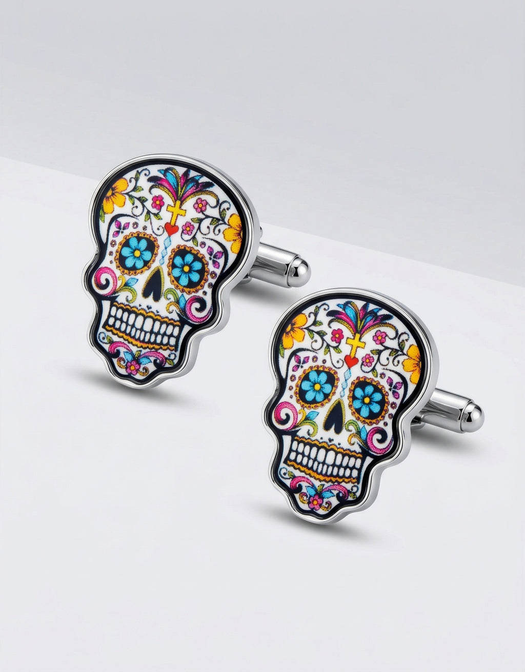 MP Day of the Dead Skull Cufflinks