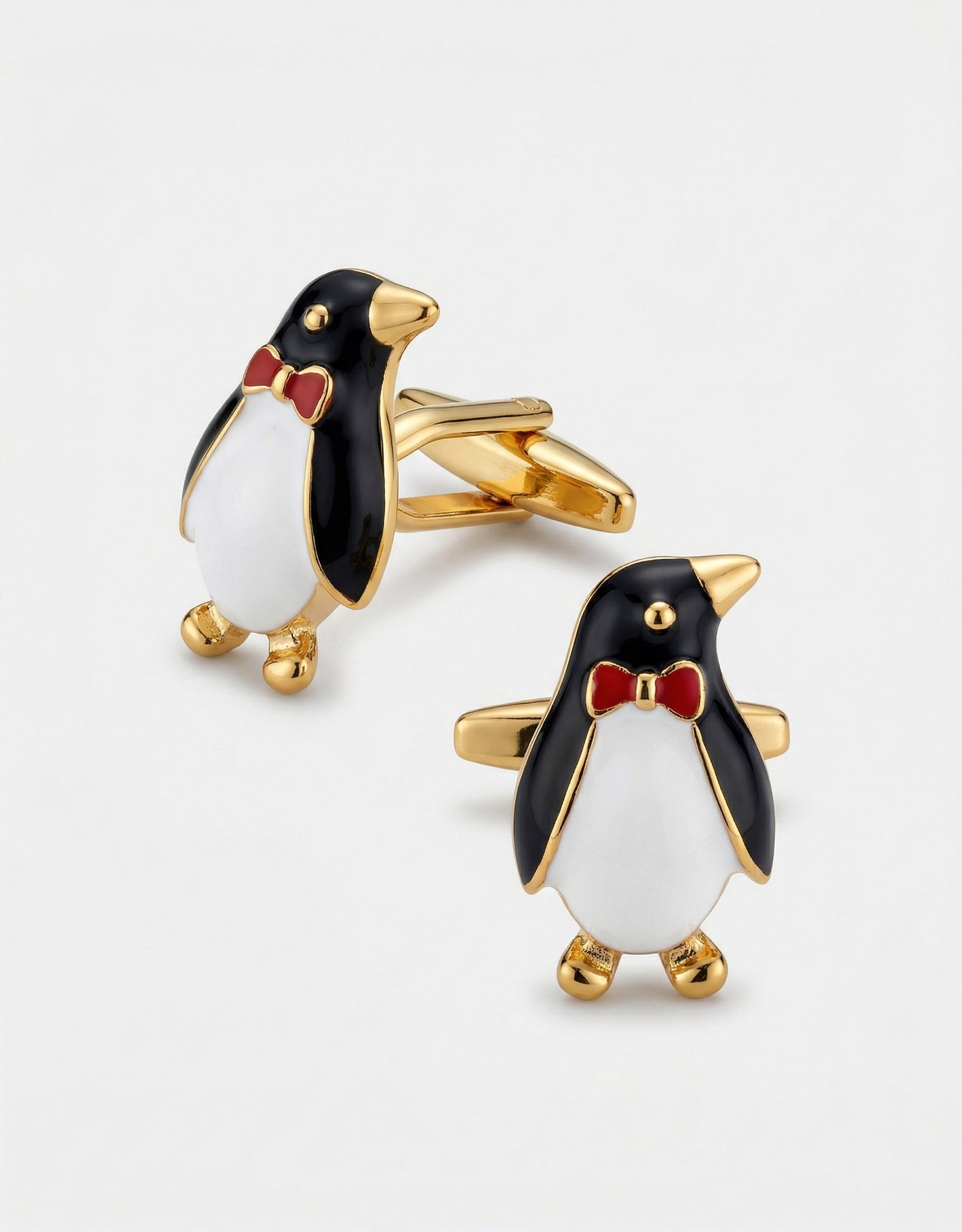 MP Bow Tie Penguin Cufflinks - Gold