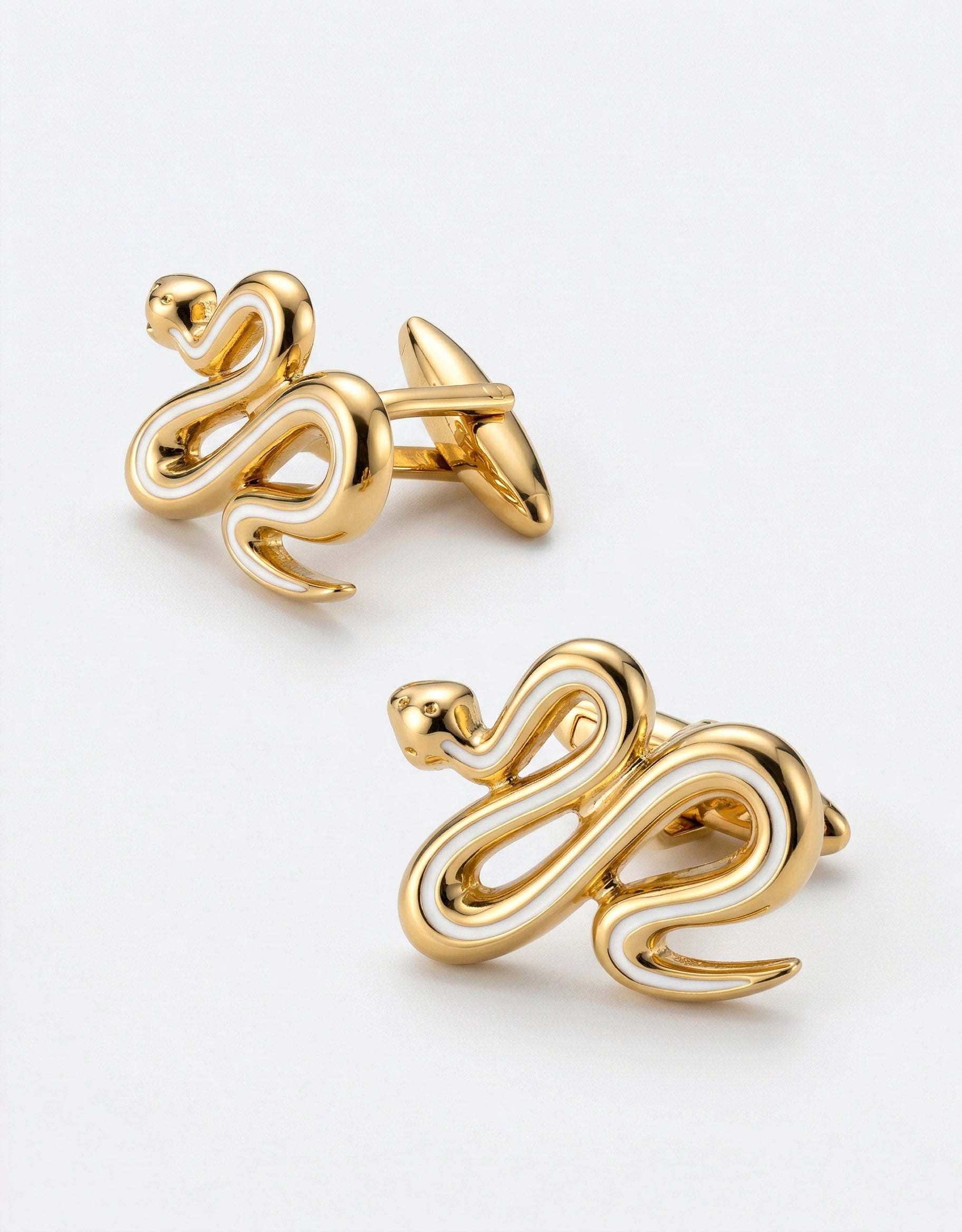 MP Snake Cufflinks - Gold