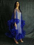 Tulle Overlay - Cobalt