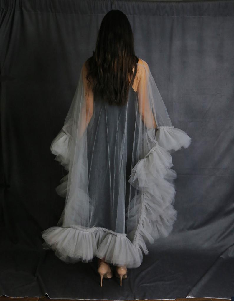 Tulle Overlay - Silver