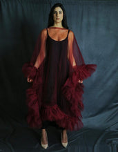 Load image into Gallery viewer, Tulle Overlay - Burgundy
