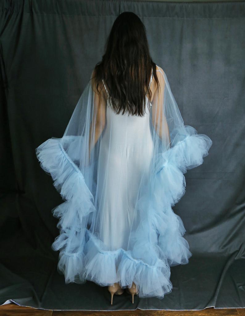 Tulle Overlay - Baby Blue