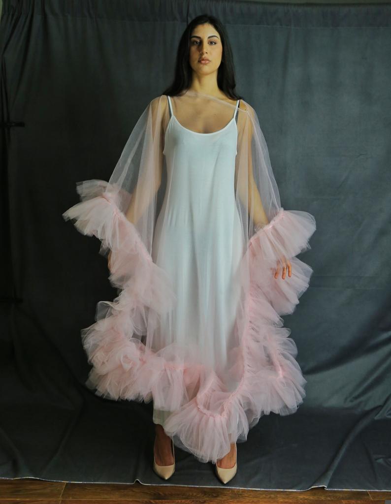 Tulle Overlay - Baby Pink