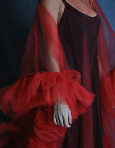 Tulle Overlay - Red
