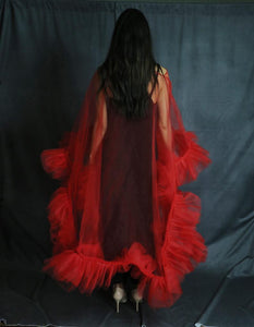Tulle Overlay RED